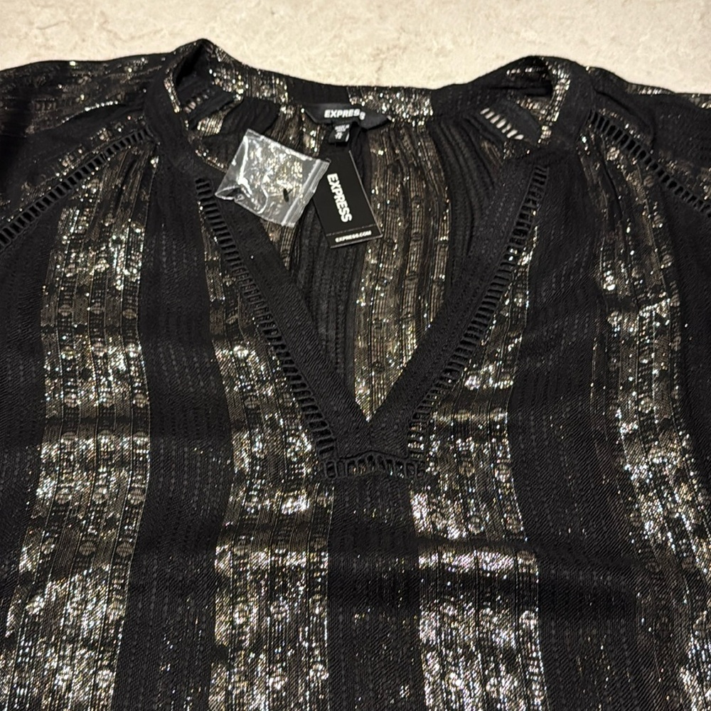 🧡 NWT EXPRESS SHIMMER TOP BLOUSE